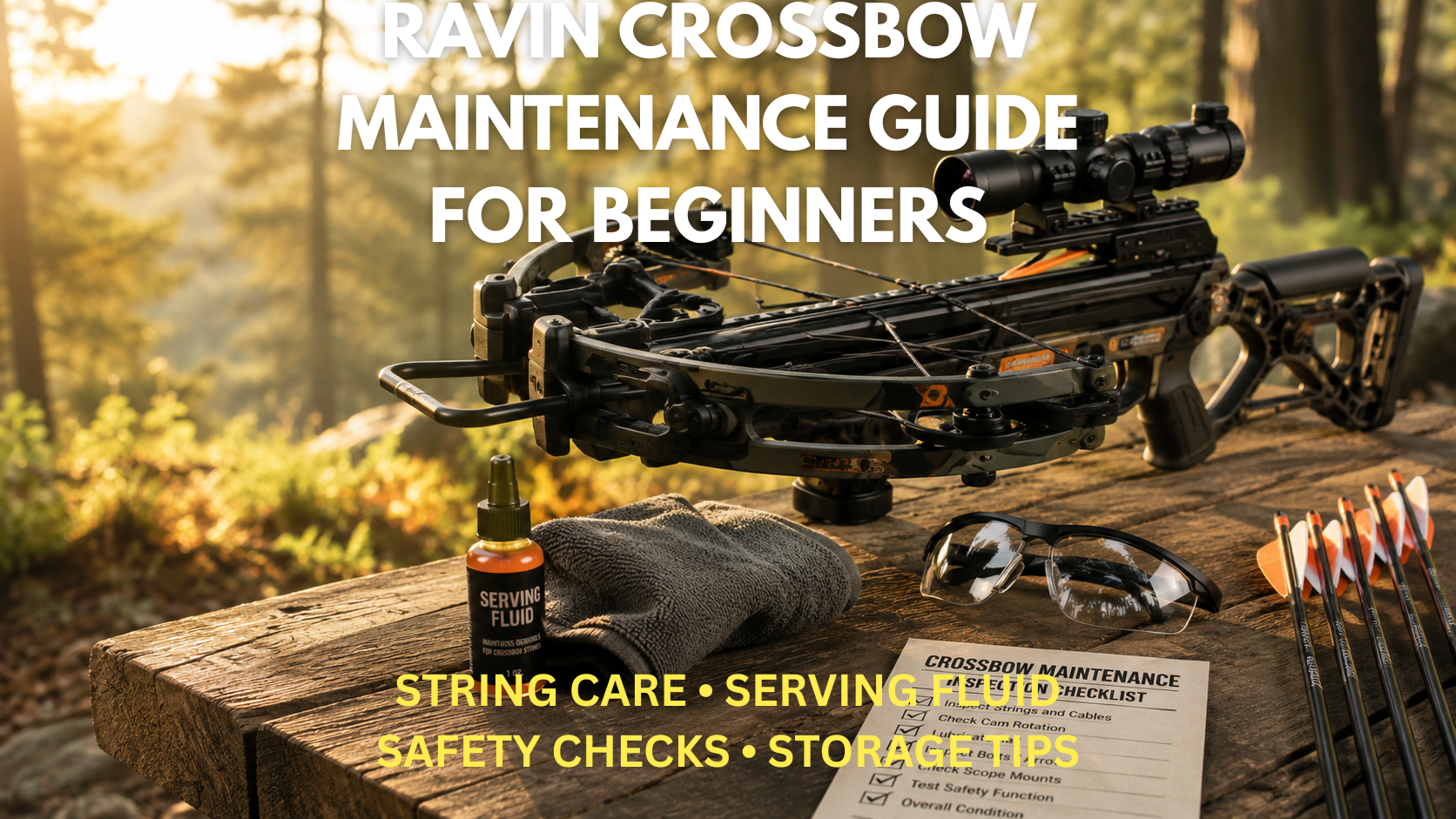 Ravin crossbow maintenance guide for beginners