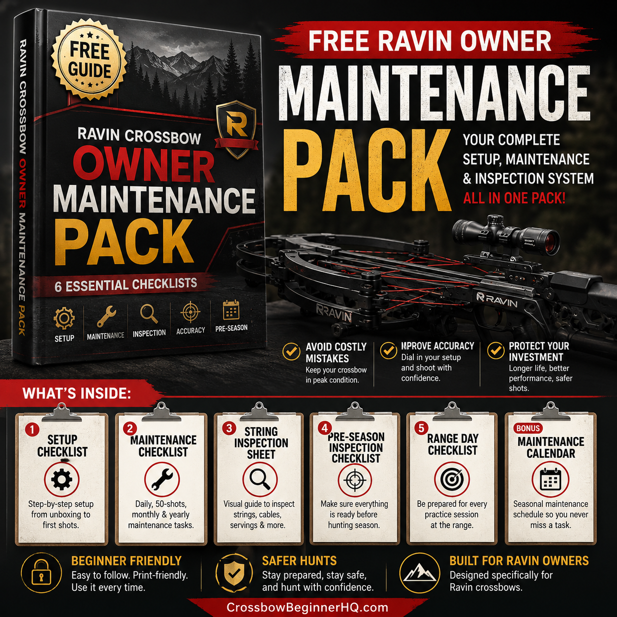 Free Ravin Owner Maintenance Pack